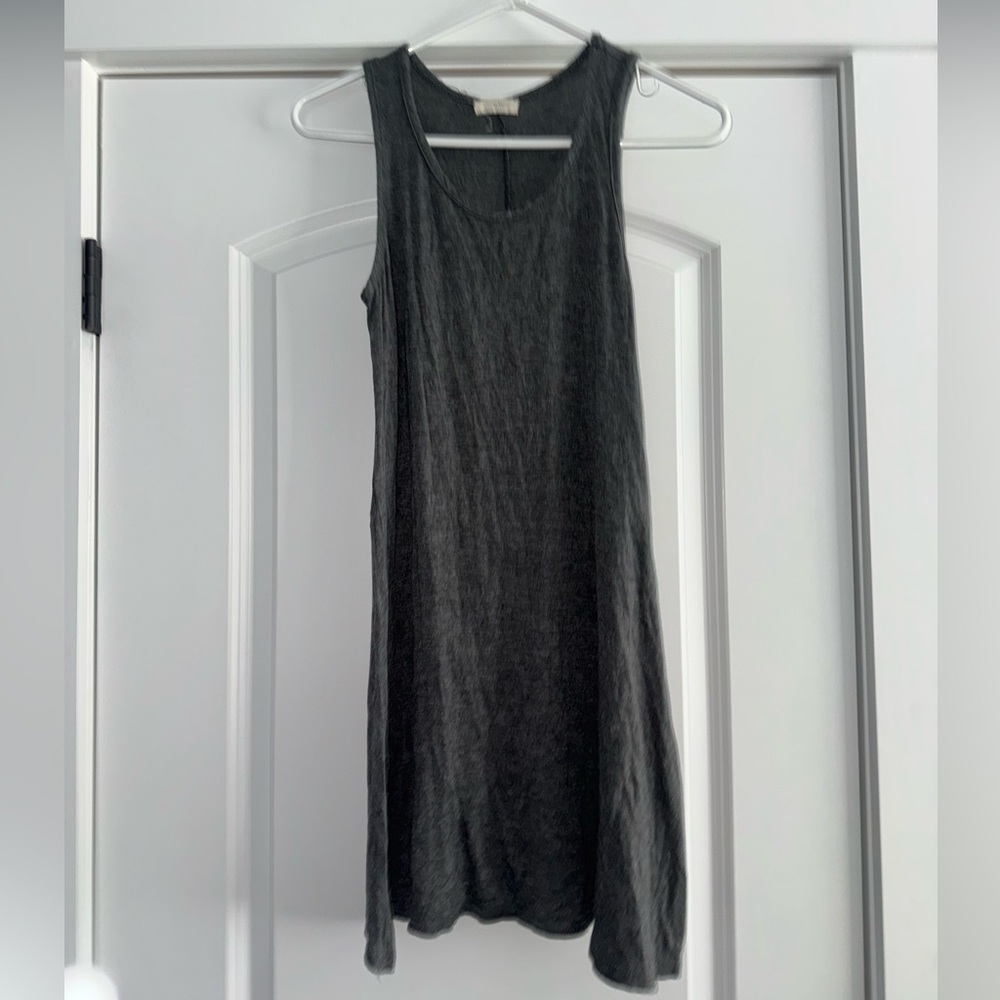 Pinc Dark Gray Sleeveless Mini Dress